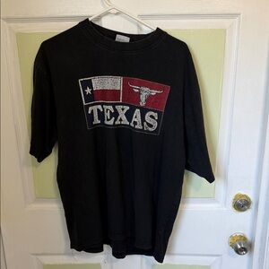 Texas Flag Graphic Tee - Black